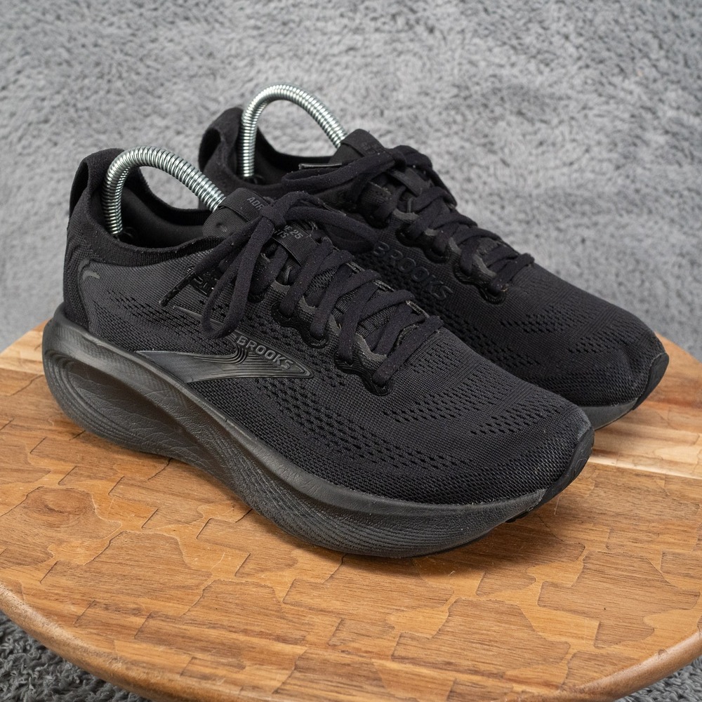 Brooks Adrenaline GTS 25 Shoes Womens 7.5 Black Running Sneakers 1204431B020
